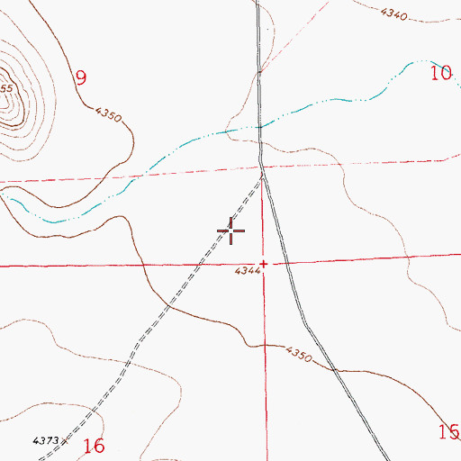 Topographic Map of 01423 Water Well, NM