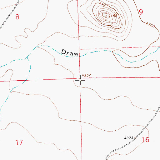 Topographic Map of 01422 Water Well, NM