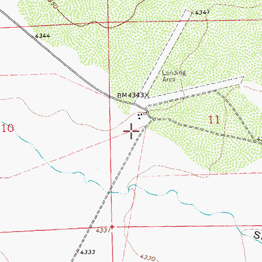 Topographic Map of 01424 Water Well, NM