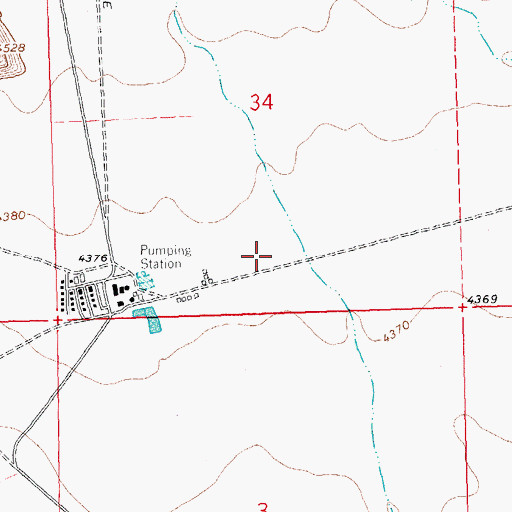 Topographic Map of 01395 Water Well, NM