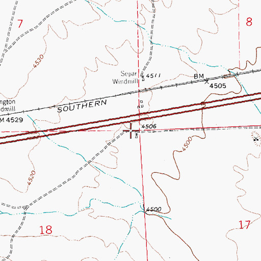 Topographic Map of 01391 Water Well, NM