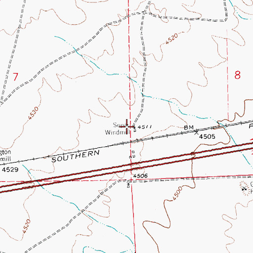 Topographic Map of 1389 Water Well, NM