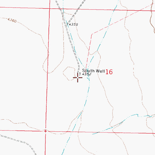 Topographic Map of Number 1208 Water Well, NM