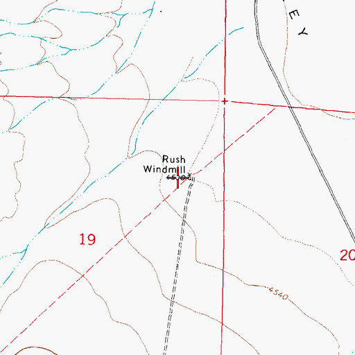 Topographic Map of 10017 Water Well, NM
