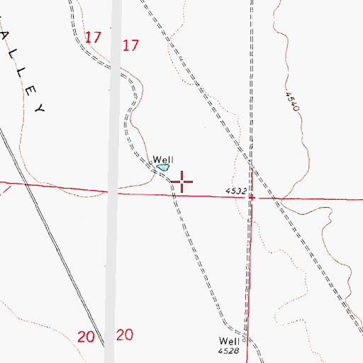 Topographic Map of 05001 Water Well, NM