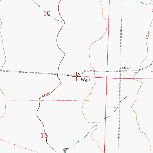 Topographic Map of NH 54 Water Well, NM