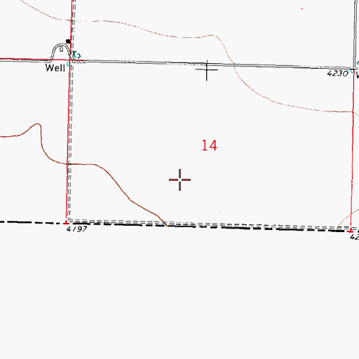 Topographic Map of 001161 Water Well, NM