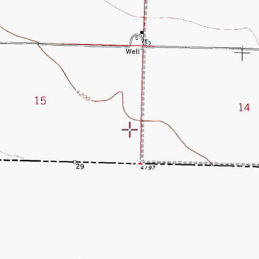 Topographic Map of 01162 Water Well, NM