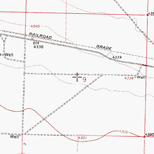 Topographic Map of 01129 Water Well, NM