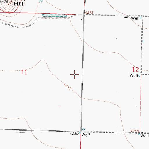 Topographic Map of 01154 Water Well, NM