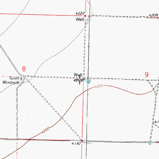 Topographic Map of 01148 Water Well, NM