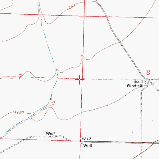 Topographic Map of 01145 Water Well, NM