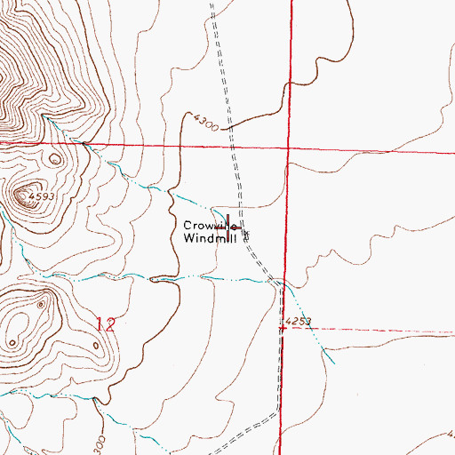 Topographic Map of 01659 Water Well, NM