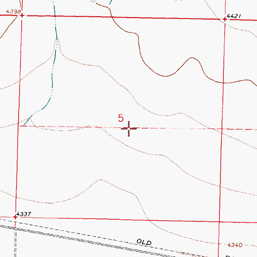 Topographic Map of 10429 Water Well, NM