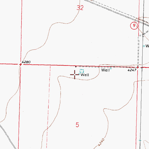 Topographic Map of 01138 Water Well, NM