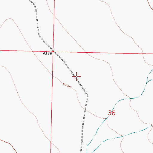 Topographic Map of 1078 Water Well, NM