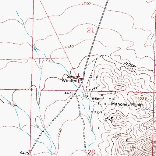Topographic Map of 00952 Water Well, NM