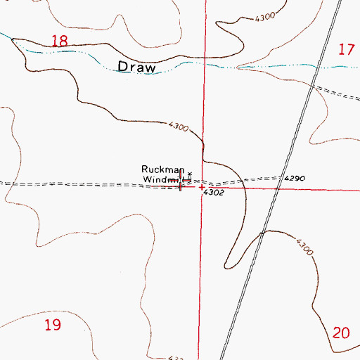 Topographic Map of 01668 Water Well, NM