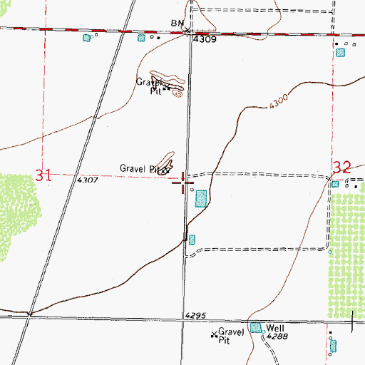 Topographic Map of 00512 Water Well, NM