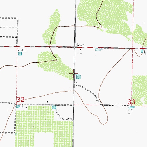 Topographic Map of 10199 Water Well, NM