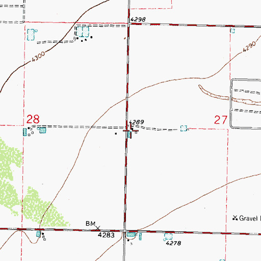 Topographic Map of 00488 Water Well, NM