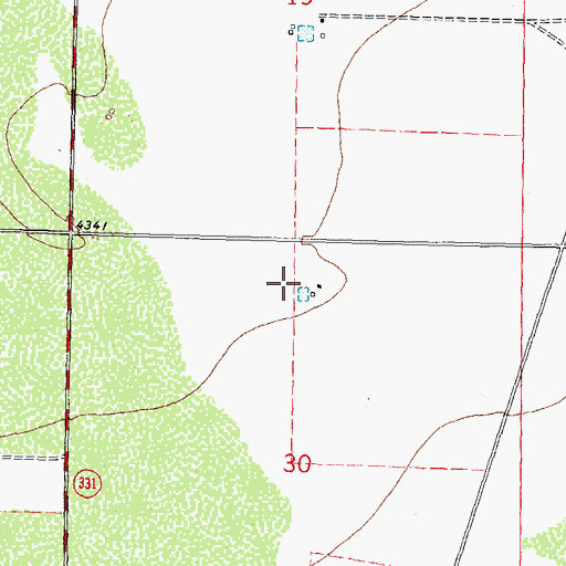 Topographic Map of M-241 Water Well, NM