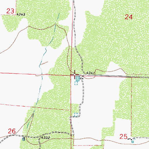 Topographic Map of 00569 Water Well, NM