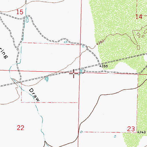 Topographic Map of 10218 Water Well, NM