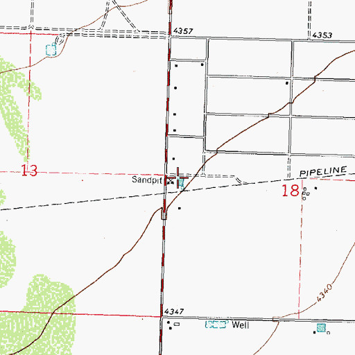 Topographic Map of 10185 Water Well, NM