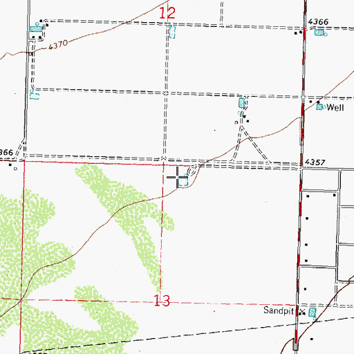Topographic Map of 00561 Water Well, NM
