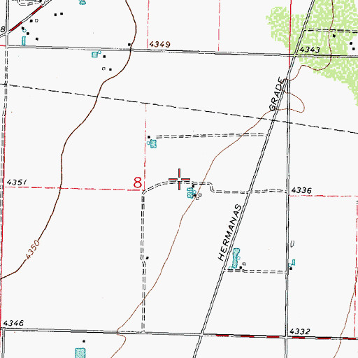 Topographic Map of 00407 Water Well, NM