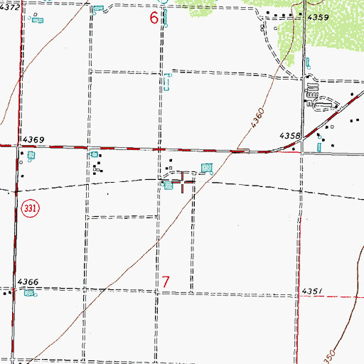 Topographic Map of 00401 Water Well, NM