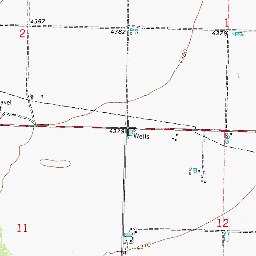 Topographic Map of 10214 Water Well, NM