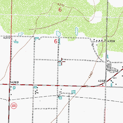Topographic Map of 10166 Water Well, NM