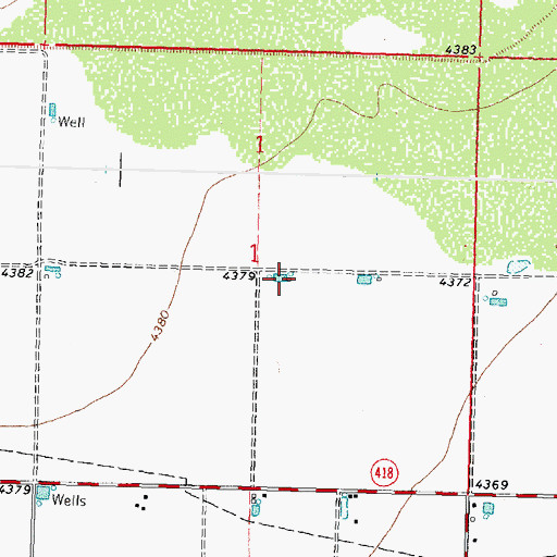 Topographic Map of 00539 Water Well, NM