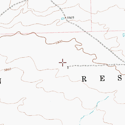 Topographic Map of 13K-208 Water Well, NM