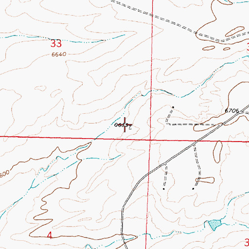 Topographic Map of Otis Water Well, NM