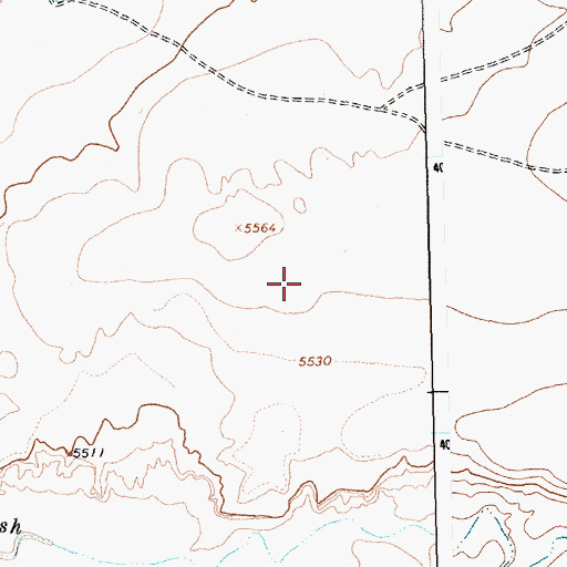 Topographic Map of 13T-515 Water Well, NM