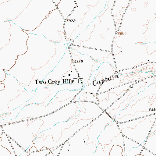 Topographic Map of 12T-525 Water Well, NM