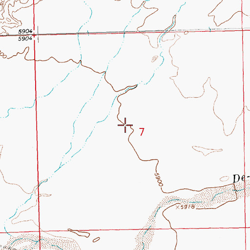 Topographic Map of DH-3 Water Well, NM