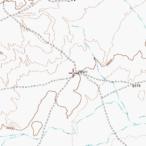 Topographic Map of 14K-310 Water Well, NM
