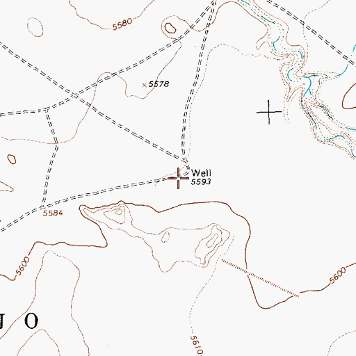 Topographic Map of 14A-33 Water Well, NM