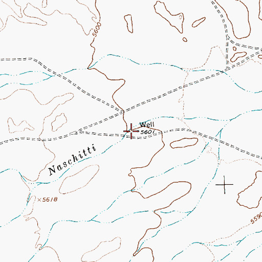 Topographic Map of 14K-316 Water Well, NM