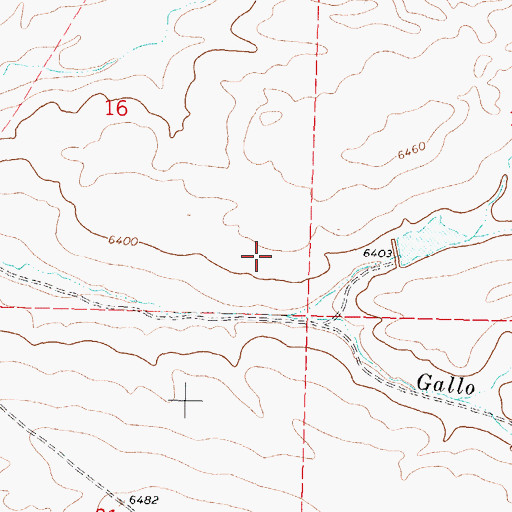 Topographic Map of Gallo-2 Water Well, NM