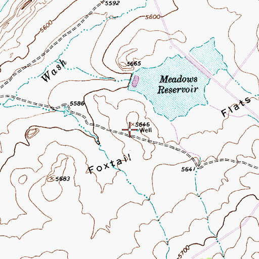 Topographic Map of A-16 Water Well, NM
