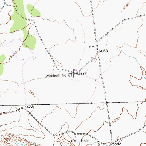 Topographic Map of A-10 Water Well, NM