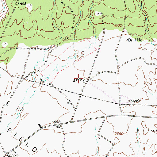 Topographic Map of A-13 Water Well, NM