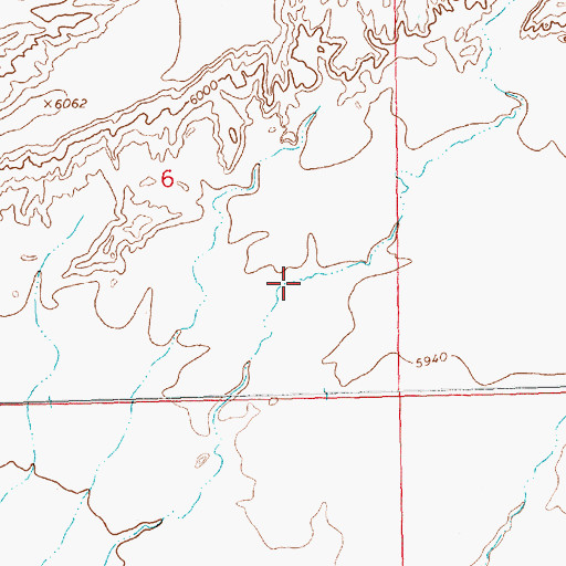 Topographic Map of AMW-6-1 Water Well, NM