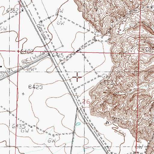 Topographic Map of Angel P 10 Water Well, NM