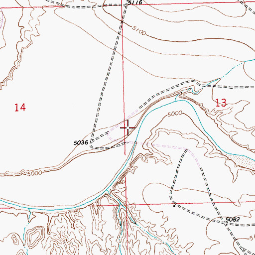 Topographic Map of Alluvial Water Well, NM